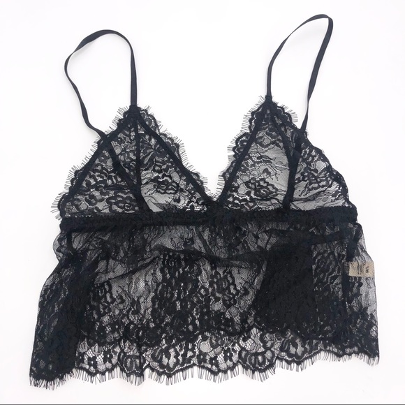 Lace Triangle Midi Bralette - Picture 2 of 7